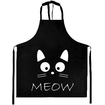 Discover MEAW FACE CAT Aprons