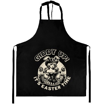 Discover Giddy Up It Is Easter Time! Western Cowgirl EASTER Aprons