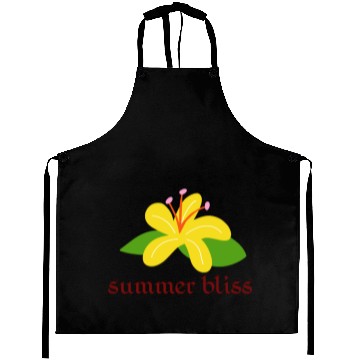 Discover Bright Yellow Summer Blossom Design Aprons