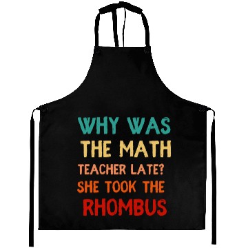 Discover Math Teacher Joke Humor Aprons