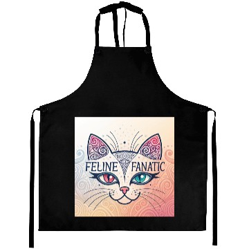Discover Feline Fanatic Aprons - Cat Lover Aprons - Unique Ca