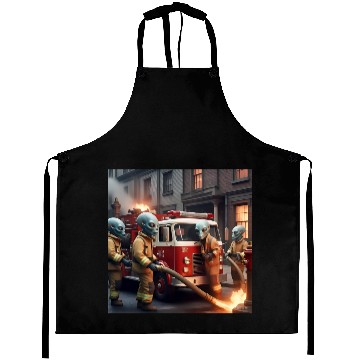 Discover Alien firefighters. Aprons