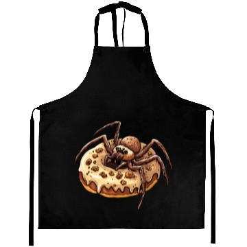 Discover Donut Spider Funny Creative Motif Aprons