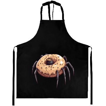 Discover Donut Spider Funny Creative Motif Aprons