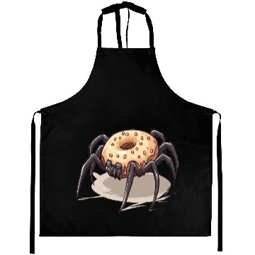 Discover Donut Spider Funny Creative Motif Aprons
