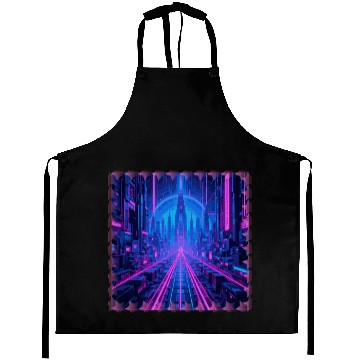 Discover Cyberpunk Dreamscape Aprons