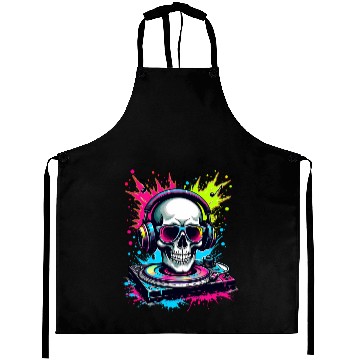 Discover Skull DJ Vibes Aprons