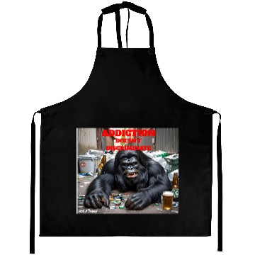 Discover Bigfoot Sober Tough Aprons
