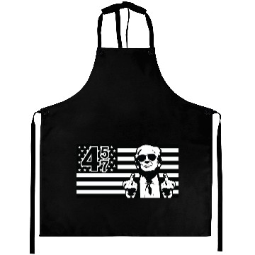 Discover Trump 45 47 USA Flag Aprons