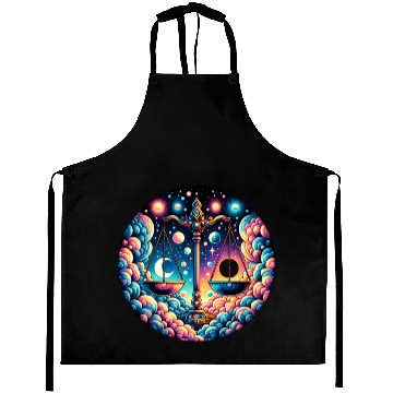 Discover Libra - Celestial Scales of Balance Aprons