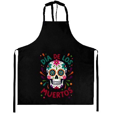 Discover Mexico Día de los Muertos Skull Aprons