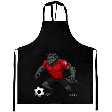 Discover Wolf footballer Aprons