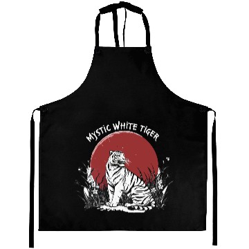 Discover Majestic White Tiger – Unique Aprons Design"