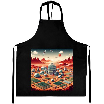 Discover Town on Mars Aprons