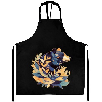 Discover Abstract Bear Nature Fusion Aprons
