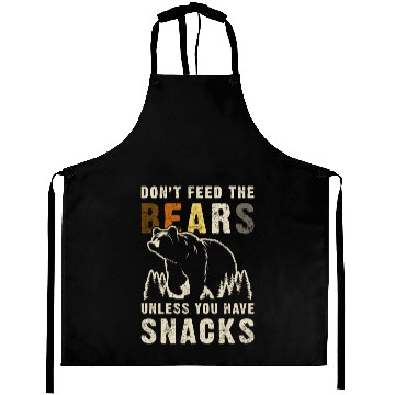Discover Gay Bear Pride Don't Feed Bears Funny Bear Flag Aprons