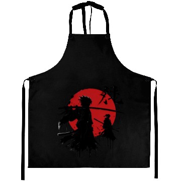 Discover Shadow Samurai Warriors Under Blood Moon Aprons