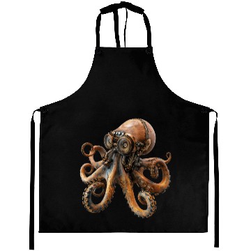 Discover Steampunk Octopus, Steampunk Sci-Fi Aprons
