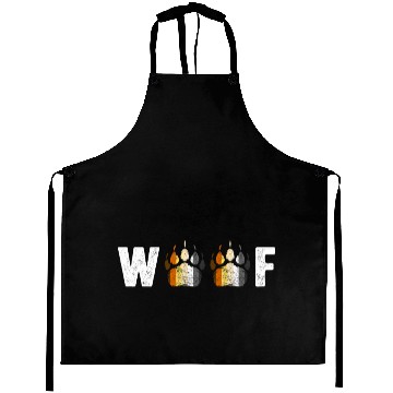 Discover Woof Bear Pride Paw Prints Gay Men LGBT Bear Flag Aprons