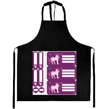 Discover DIY Sticker Set - Fantasy Unicorn Purple - 9 Aprons