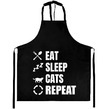 Discover Cat Owner Daily Routine Aprons