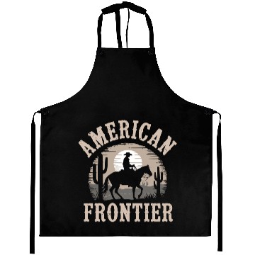 Discover American Frontier Western Cowboy Aprons