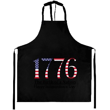 Discover America 1776 Independence Day Aprons