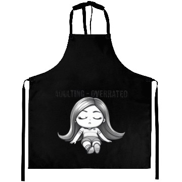 Discover Adulting Overrated Aprons
