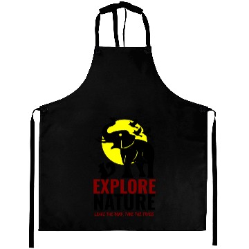 Discover Explore Nature Elephant Squirrel Art Aprons