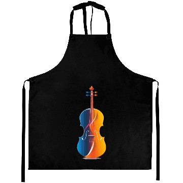 Discover Violin Comic Look Aprons