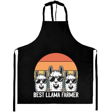 Discover Funny Alpaca Farmer - Best Llama Farmer Aprons