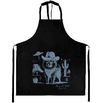 Discover Roswell Cowboy Pomeranian – Alien Encounter Aprons