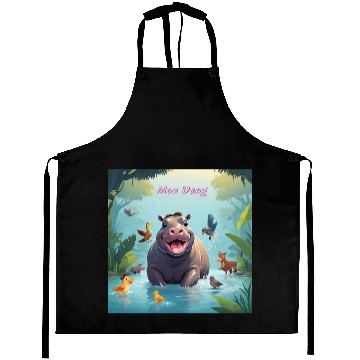 Discover Pygmy hippo (Moo Deng) Aprons