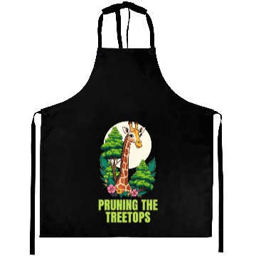 Discover Gardener Giraffe - Pruning the treetops Aprons