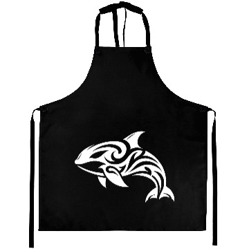 Discover Sleek Elegant Orca T Tattoo Style Aprons