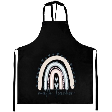 Discover Math Teacher with rainbow Aprons