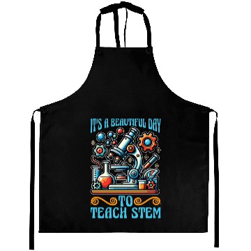 Discover STEM Teacher It's A Beautiful Day Computer Science Aprons