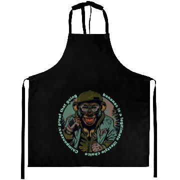 Discover Streetwear Monkey Illustration Aprons