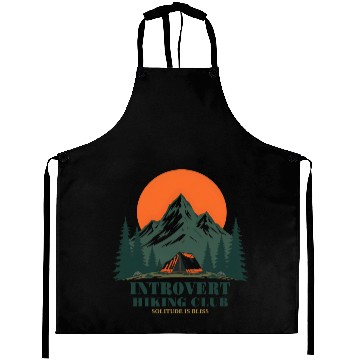Discover Introvert Hiking Club Aprons