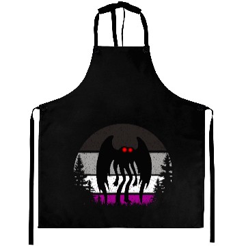 Discover Retro ACE Mothman Asexual Pride Point pleasant Cry Aprons