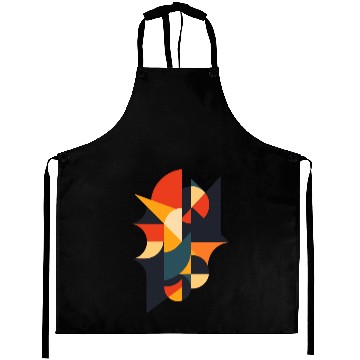 Discover Retro Abstract Geometric Art Aprons