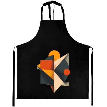 Discover Modern Retro Geometric Composition Aprons
