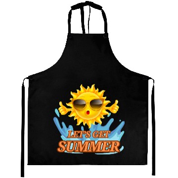 Discover Let’s Get Summer - Fun Sun & Waves Design Aprons
