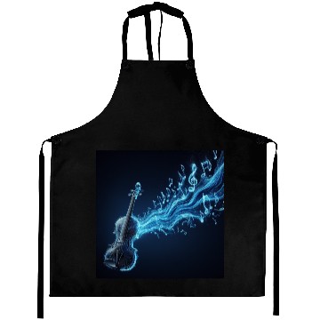 Discover Neon Blue Violin Aprons