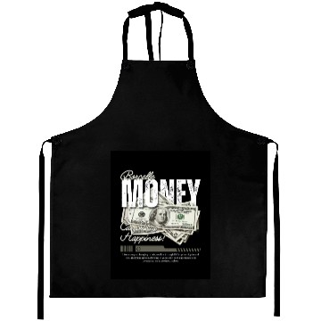 Discover White and Grey Vintage Money Streetwear Aprons