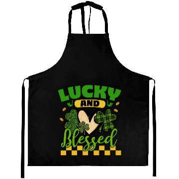 Discover Lucky And Blessed Day Lucky Heart Aprons
