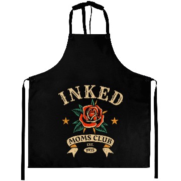 Discover Inked Moms Club – Tattoo Rose Emblem Aprons