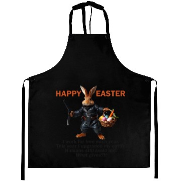 Discover Easter bunny asks why do humans avoid me? Aprons