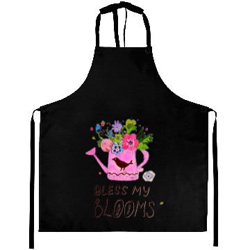 Discover Spring flowers illustration Aprons