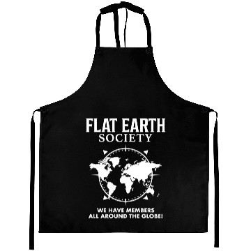 Discover Flat Earth Society Aprons